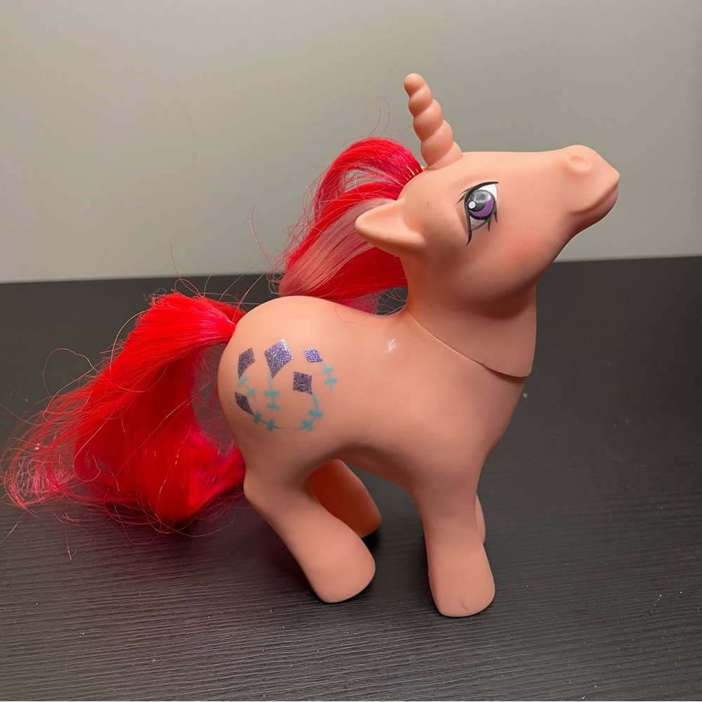 Vintage My Little Pony Skyflier G1 Pony Neon Pink